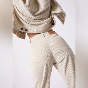 Afends White Shelby Corduroy Pants - Sustainable/Ethical Hemp clothing